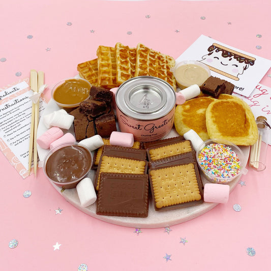 Fondue S'mores Dipping Kit | Easter | Birthday | Date Night | Toasting Marshmallows | Movie Night | Anniversary | Food Lover | Family Hamper