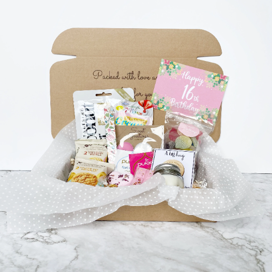 Happy 16th Birthday Pink Gift box